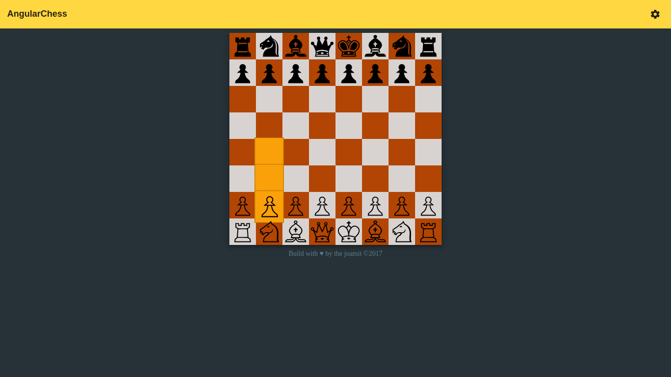 AngularJS based Chess Game